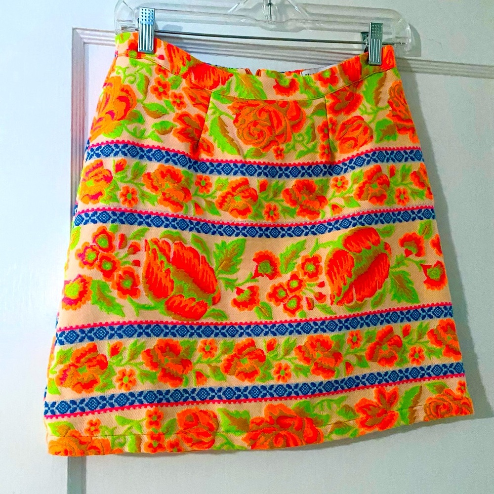 High Cotton Floral Mini Skirt